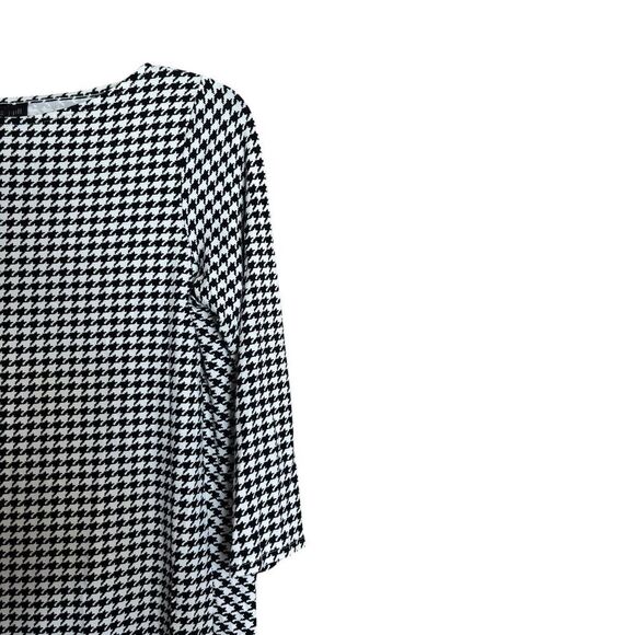 J Jill Wearever Collection Sheath Dress Womens XS Petite Houndstooth 3/4 Sleeve - Picture 3 of 8